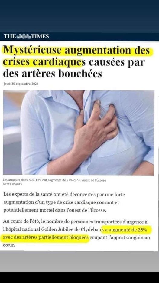Crises du coeurs a cause du VAX